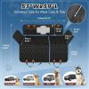 Dog rear seat cover, waterproof car seat protector with side wings, scratch resistant dog rear seat cover, durable anti slip dog hammock suitable for
