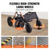 VEVOR Pet Stroller, 4 Wheels Dog Stroller Rotate with Brakes, 66 lbs Weight Capacity, Puppy Stroller with Detachable Carrier, Storage Basket and Pet P
