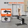 VEVOR 43" Hydraulic Pet Grooming Table, Heavy Duty Dog Grooming Arm for Medium/ Small Dogs, Height Adjustable Dog Grooming Station, Anti Slip Tabletop