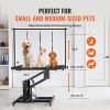 VEVOR 43" Hydraulic Pet Grooming Table, Heavy Duty Dog Grooming Arm for Medium/ Small Dogs, Height Adjustable Dog Grooming Station, Anti Slip Tabletop