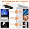 Dog Grooming Kit, Pet Hair Vacuum and Dog Dryer with 5 Pet Grooming Tools, 600w Dog Grooming Vacuum with 3L Dust Cup Dog Clippers, Low Noise Pet Groom