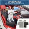 Dog rear seat cover, waterproof car seat protector with side wings, scratch resistant dog rear seat cover, durable anti slip dog hammock suitable for