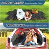 Dog rear seat cover, waterproof car seat protector with side wings, scratch resistant dog rear seat cover, durable anti slip dog hammock suitable for