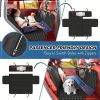 Dog rear seat cover, waterproof car seat protector with side wings, scratch resistant dog rear seat cover, durable anti slip dog hammock suitable for