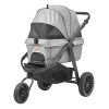 VEVOR Pet Stroller, 3 PU Wheels Dog Stroller Rotate with Brakes, 75 lbs Weight Capacity, Puppy Stroller with Pet Pad, Storage Basket and External Cup